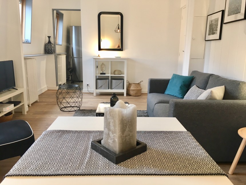 MEUBLÉ – 1 ch – 40 m2 – Paris 17e – Rue Villebois Mareuil – Loyer cc : 1.600 € cc