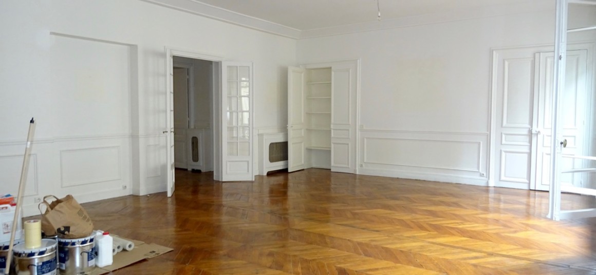 Vide – 4 ch – 180 m2 – Paris 8e (17e) – Monceau – Courcelles – Loyer cc : 4.845 euros cc