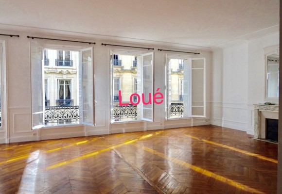 Vide – 4 ch – 180 m2 – Paris 8e (17e) – Monceau – Courcelles – Loyer cc : 4.845 euros cc