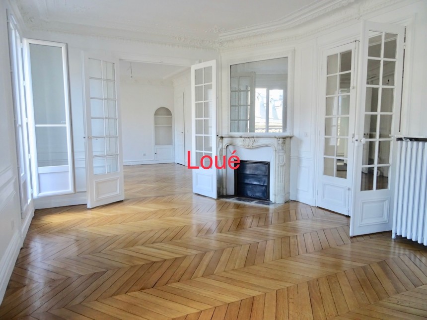 Vide – 3 ch – Iena – Alma Marceau – Paris 16e – 113 m2 – Loyer cc : 3.650 euros cc