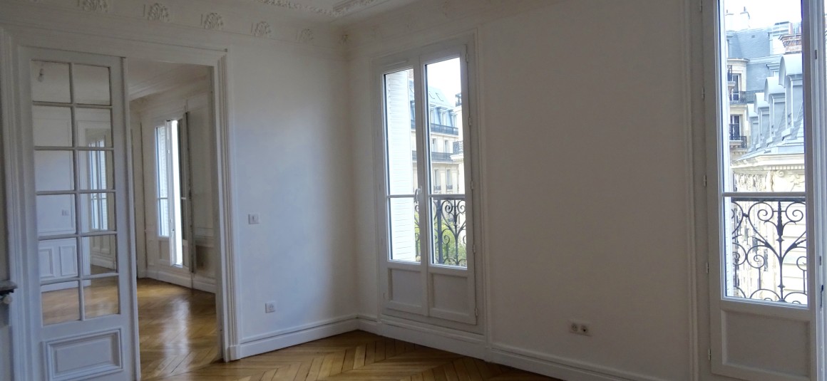 Vide – 3 ch – Iena – Alma Marceau – Paris 16e – 113 m2 – Loyer cc : 3.650 euros cc