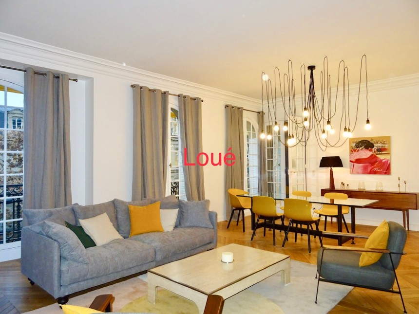 REFAIT NEUF – Meublé – 3 ch – 130 m2 – Rue Tocqueville – Paris 17e – Loyer cc : 4.500 €