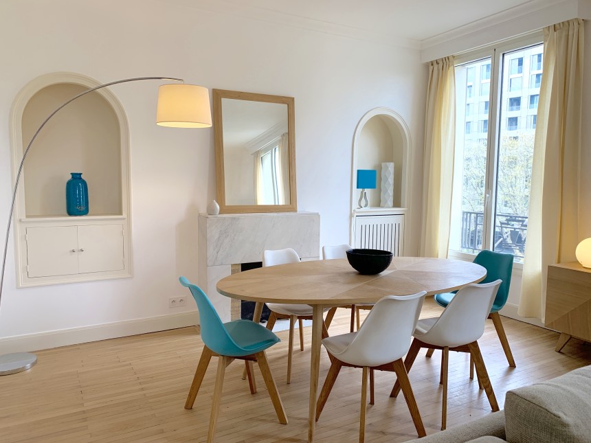 REFAIT NEUF – MEUBLÉ – 2 ch – 91 m2 + Poss Pkg – Paris 16e – Bld Suchet/Auteuil – Loyer cc : 2.950 €