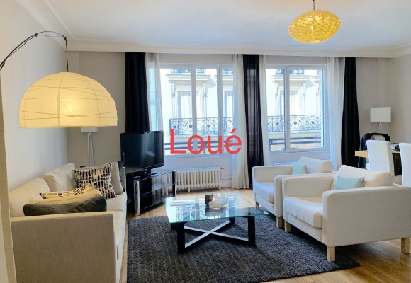 MEUBLÉ – 1 ch + Bureau – Paris 8e – HOCHE FRIEDLAND – 77 m2 + Parking – Loyer cc : 2.650 €