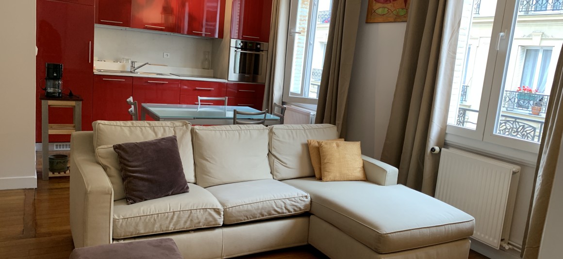MEUBLÉ – Paris 17 – 1 ch – 41 m2 – Quartier Levis – Loyer : 1.500 € cc