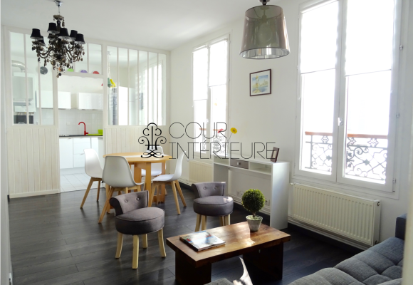 MEUBLÉ – 1 ch – Paris 9e – Rue Rochechouart – 44,06 m2 – Loyer cc : 1.600 euros