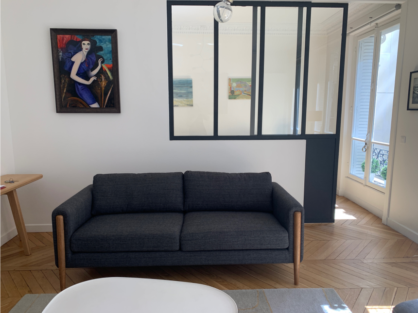 MEUBLÉ – 2 chambres – Paris 16ème – Rue Chalgrin – Petit balcon – 65  m2 – 1er étage ascenseur – Loyer charges comprises : 3.000 euros cc