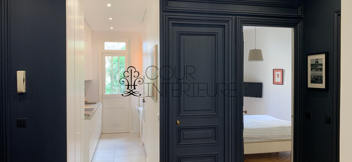 MEUBLÉ – 2 chambres – Paris 16ème – Rue Chalgrin – Petit balcon – 65  m2 – 1er étage ascenseur – Loyer charges comprises : 3.000 euros cc