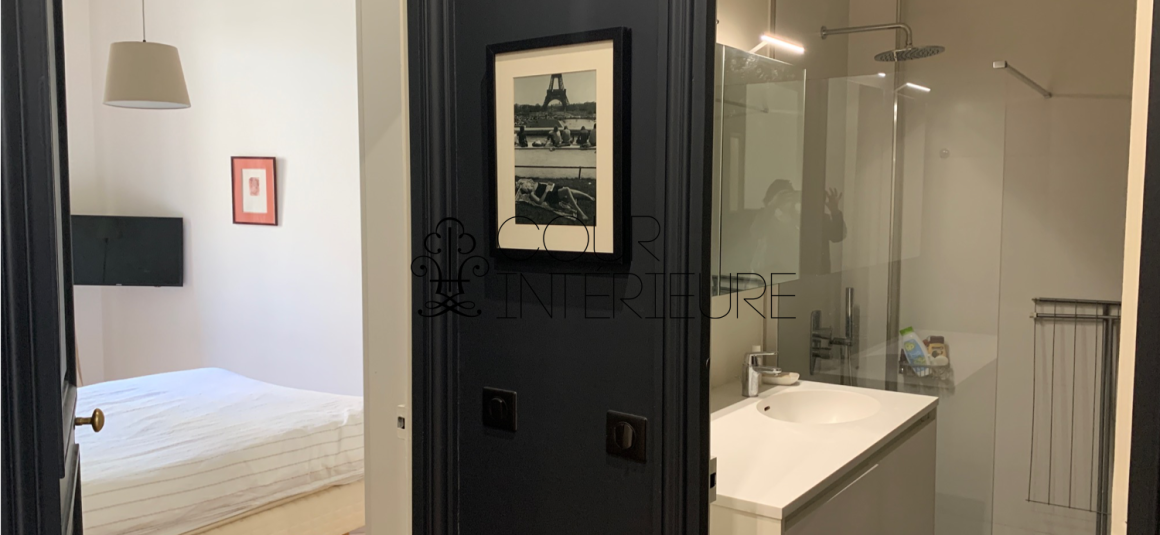 MEUBLÉ – 2 chambres – Paris 16ème – Rue Chalgrin – Petit balcon – 65  m2 – 1er étage ascenseur – Loyer charges comprises : 3.000 euros cc