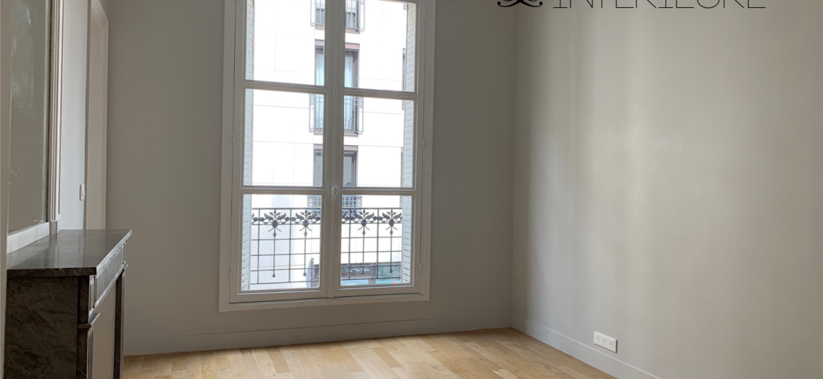 VIDE – Refait neuf – 3 ch – Paris 17e – Quartier Levis – Villiers – 1er étage ascenseur – 110 m2 – Loyer cc : 3.950 €