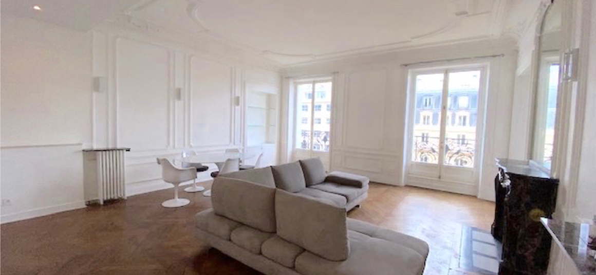 MEUBLÉ – 2 ch – Paris 8ème – Ave Georges V – 115 m2 – 4ème étage avec ascenseur – Loyer cc : 4.400 euros
