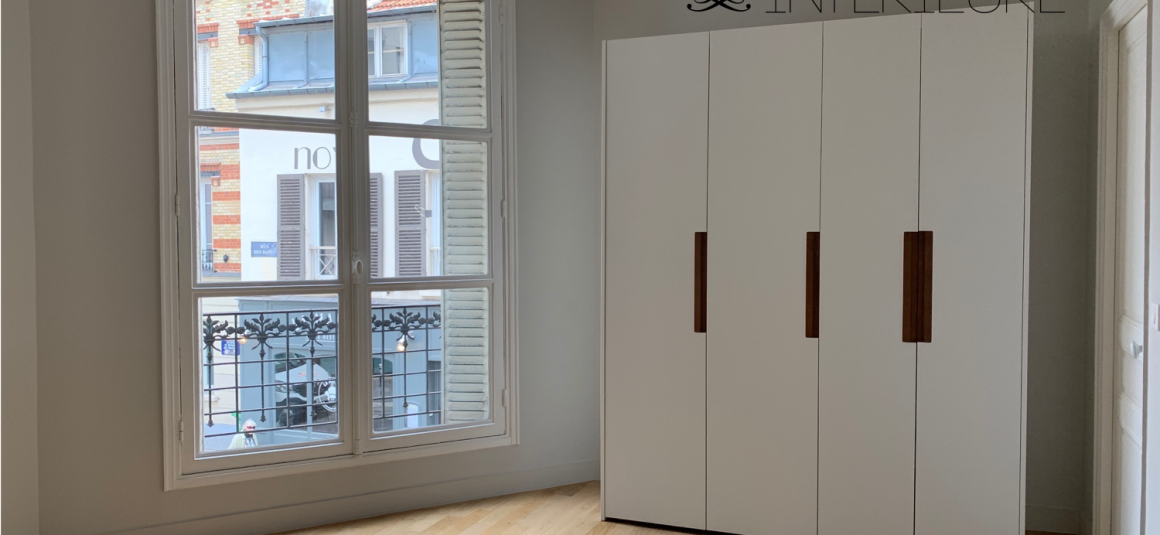 VIDE – Refait neuf – 3 ch – Paris 17e – Quartier Levis – Villiers – 1er étage ascenseur – 110 m2 – Loyer cc : 3.950 €