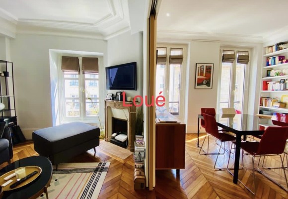 MEUBLÉ – 1 ch +  Double séjour – 51 m2 – Paris 9e – Rue Fb Montmartre – 3ème étage – Loyer cc : 1.850 €