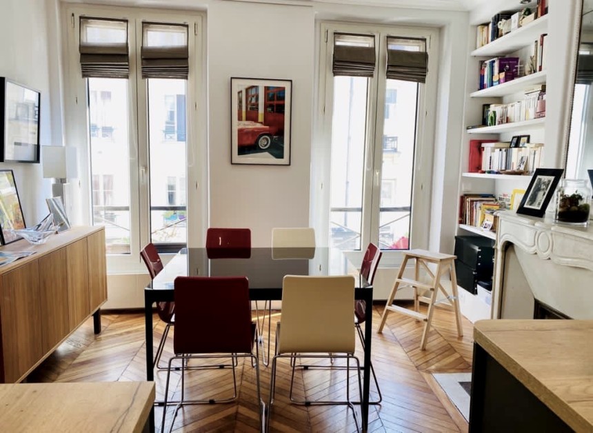 MEUBLÉ – 1 ch +  Double séjour – 51 m2 – Paris 9e – Rue Fb Montmartre – 3ème étage – Loyer cc : 1.850 €