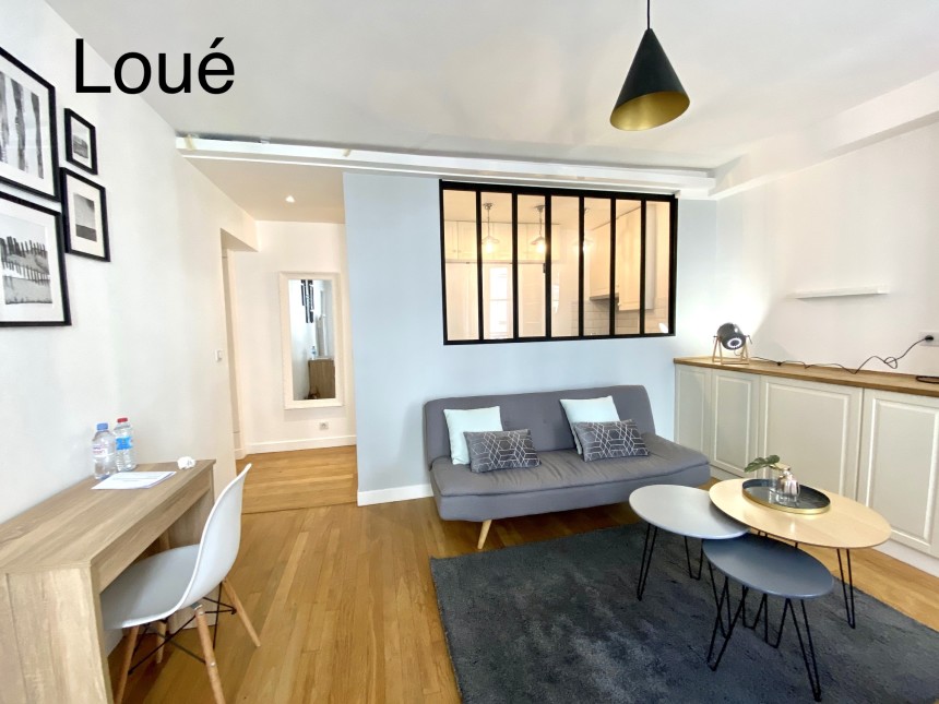 MEUBLÉ – 1 ch – 34 m2 – Rue Legendre (quartier rue LEVIS) – Paris 17e – 1er étage ascenseur – Loyer : 1.350 € cc