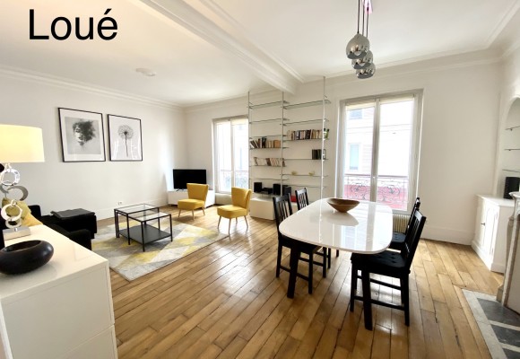 MEUBLÉ – 1 chambre – 54 m2 – Paris 8e (limite 17e) – Place des Ternes (Impasse privée : Villa Wagram) – 1er étage ascenseur – Loyer charges comprises : 2.000 euros cc