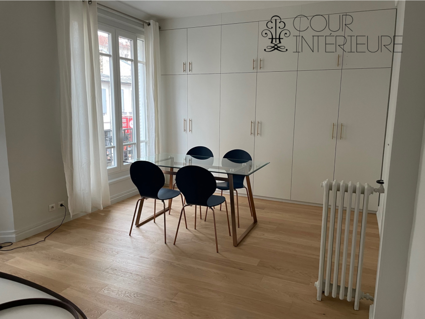 MEUBLÉ – 1 ch – Clichy 92 (limite Paris 17ème) Rue de Paris – 52 m2 – 1er étage avec ascenseur – Loyer cc : 1.390 € (chauff. central inclus)