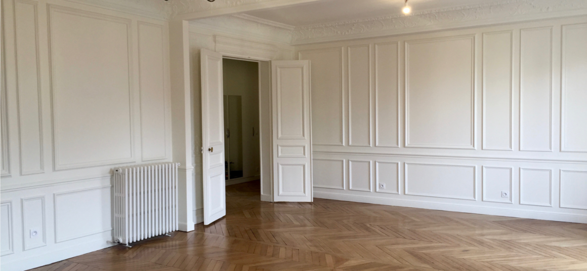 VIDE – Paris 8ème – 3 ch – 106 m2 – Rue de la Néva – 5ème et dernier étage – Terrasse 10 m2 – Loyer cc : 4.200 € (chauf. collectif).