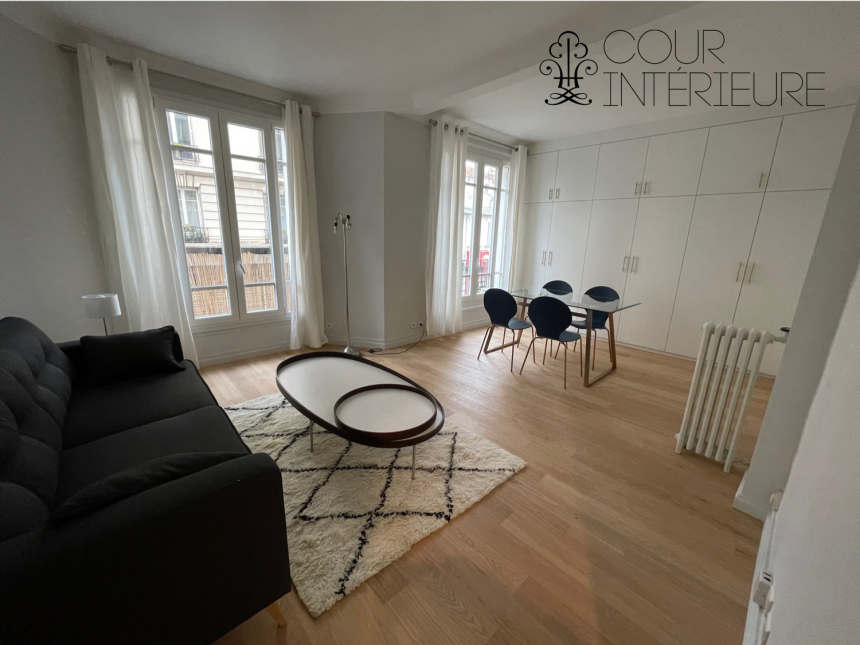 MEUBLÉ – 1 ch – Clichy 92 (limite Paris 17ème) Rue de Paris – 52 m2 – 1er étage avec ascenseur – Loyer cc : 1.390 € (chauff. central inclus)