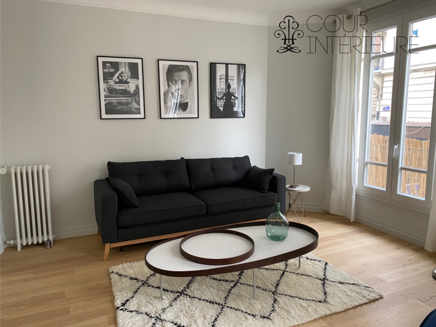 MEUBLÉ – 1 ch – Clichy 92 (limite Paris 17ème) Rue de Paris – 52 m2 – 1er étage avec ascenseur – Loyer cc : 1.390 € (chauff. central inclus)