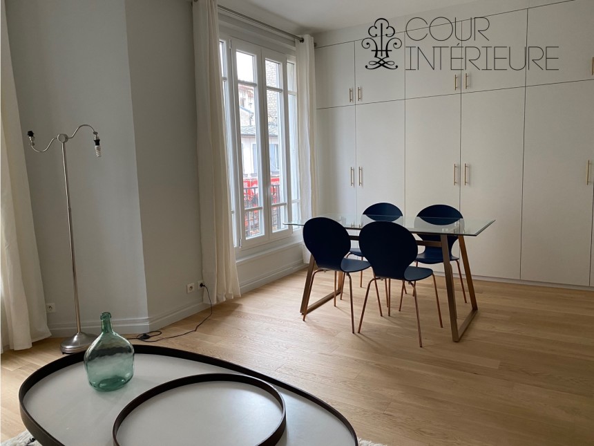 MEUBLÉ – 1 ch – Clichy 92 (limite Paris 17ème) Rue de Paris – 52 m2 – 1er étage avec ascenseur – Loyer cc : 1.390 € (chauff. central inclus)