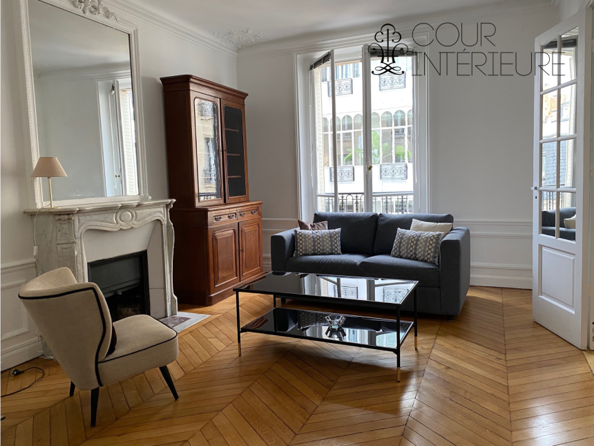 MEUBLÉ – 2 ch – Paris 17e – Rue Galvani – 66 m2 – 3e étage asc – Loyer cc : 2.100 €