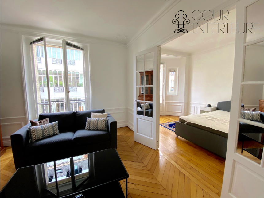 MEUBLÉ – 2 ch – Paris 17e – Rue Galvani – 66 m2 – 3e étage asc – Loyer cc : 2.100 €