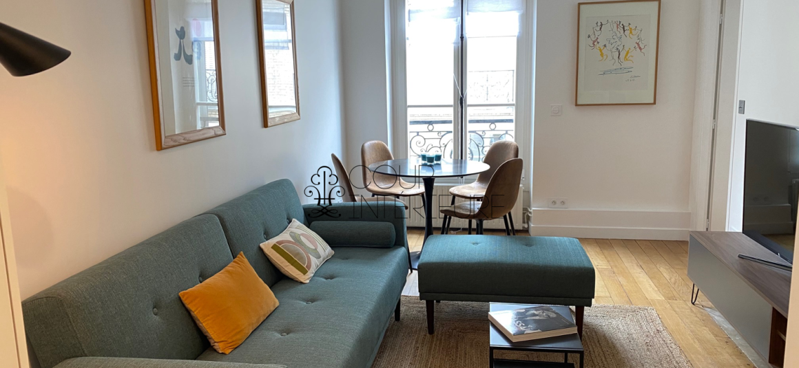 MEUBLÉ – 1 chambre – Paris 7ème – Rue Pierre Leroux – 38,3 m2 – 5ème étage ascenseur – Loyer charges comprises : 1.700 €