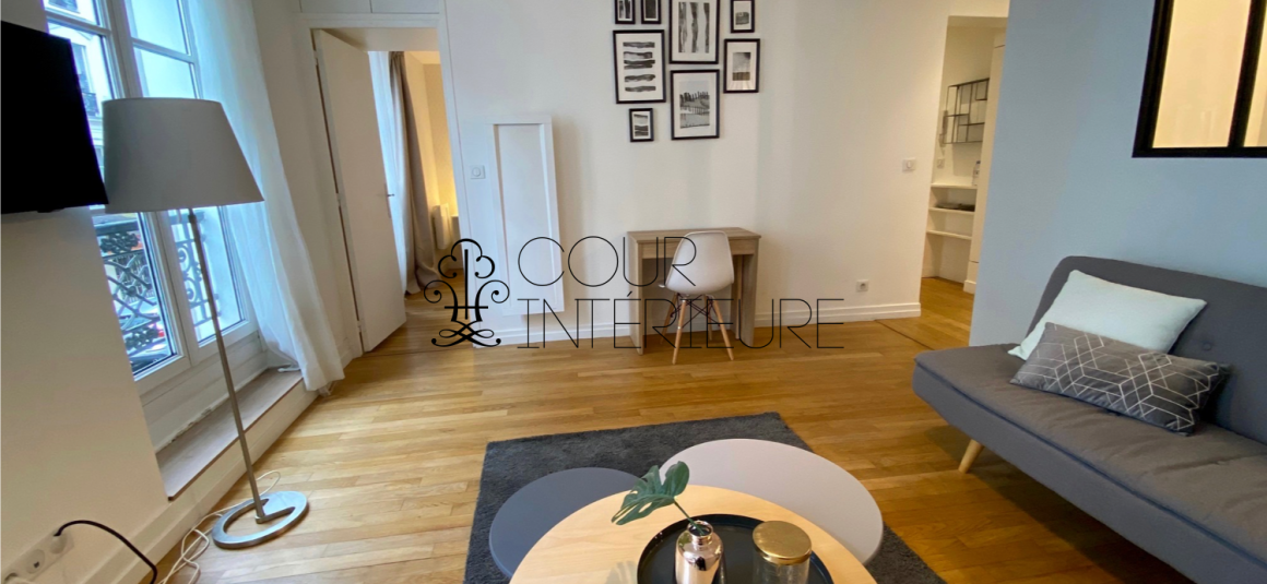 MEUBLÉ – 1 ch – 34 m2 – Rue Legendre (quartier rue LEVIS) – Paris 17e – 1er étage ascenseur – Loyer : 1.350 € cc
