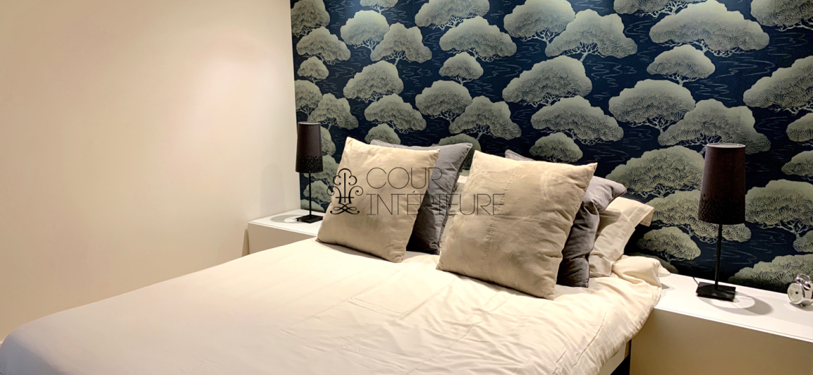 MEUBLÉ – 1 chambre – 54 m2 – Paris 8e (limite 17e) – Place des Ternes (Impasse privée : Villa Wagram) – 1er étage ascenseur – Loyer charges comprises : 2.000 euros cc