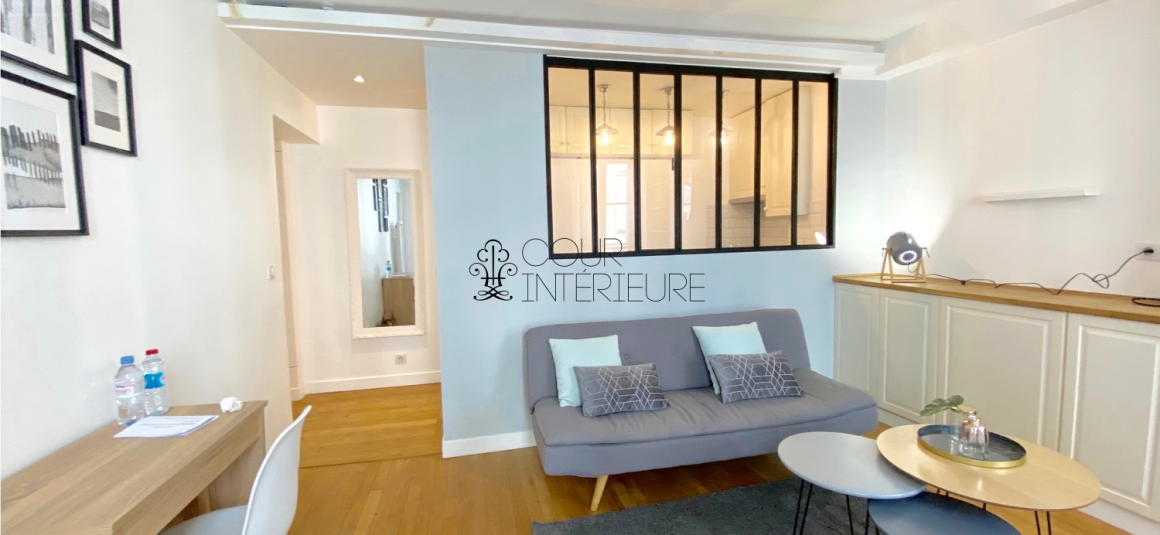 MEUBLÉ – 1 ch – 34 m2 – Rue Legendre (quartier rue LEVIS) – Paris 17e – 1er étage ascenseur – Loyer : 1.350 € cc