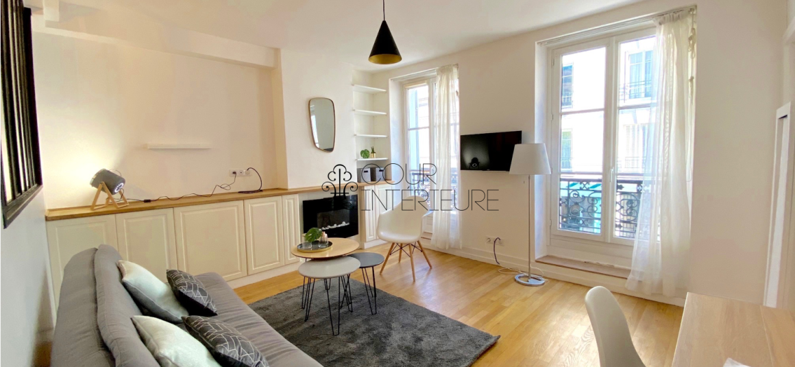 MEUBLÉ – 1 ch – 34 m2 – Rue Legendre (quartier rue LEVIS) – Paris 17e – 1er étage ascenseur – Loyer : 1.350 € cc