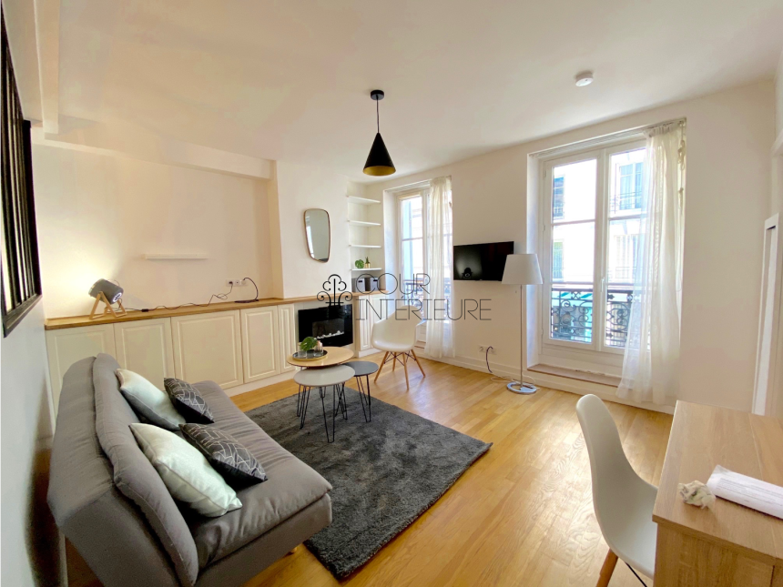 MEUBLÉ – 1 ch – 34 m2 – Rue Legendre (quartier rue LEVIS) – Paris 17e – 1er étage ascenseur – Loyer : 1.350 € cc