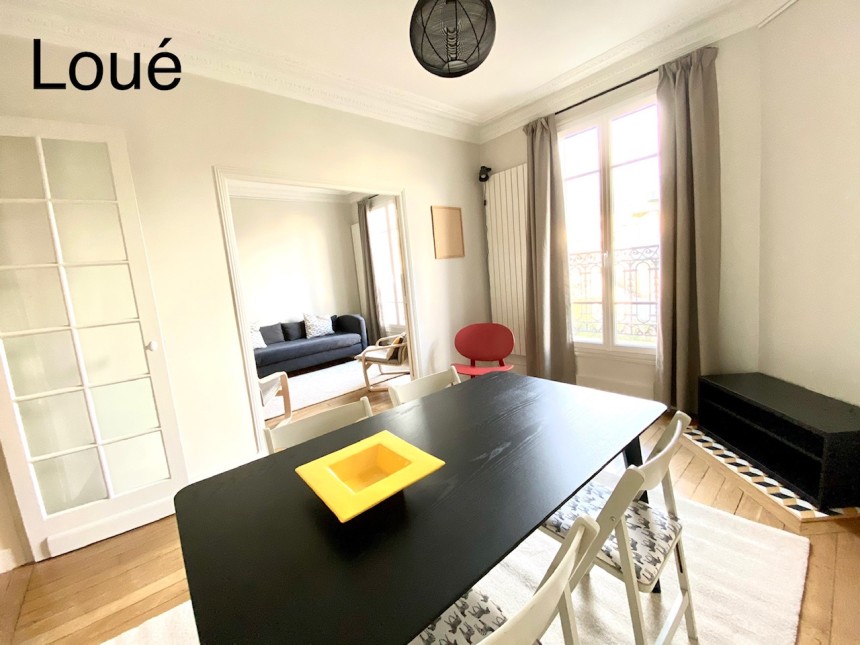 MEUBLÉ – Rénovation totale – 1 ch – 50 m2 – Boulogne centre (92) – Métro : Jean Jaures – Bois Boulogne – 2ème étage ascenseur – Loyer cc : 1.500 €