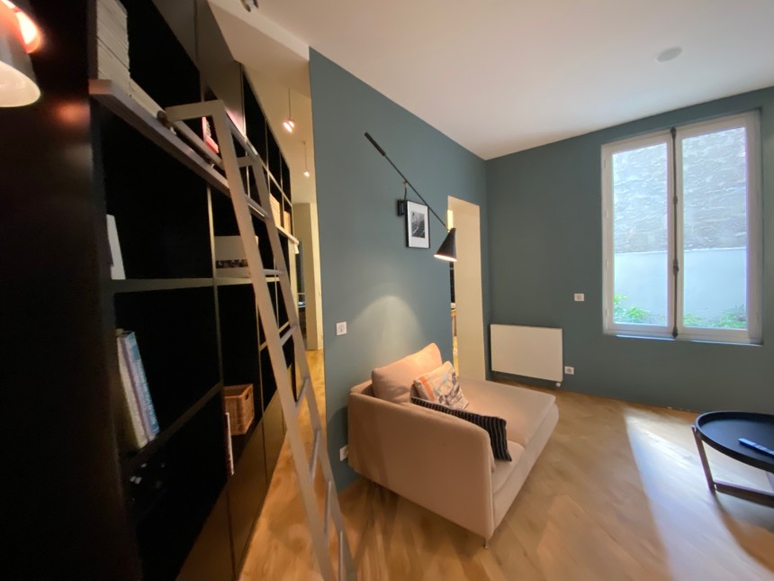 MEUBLÉ – 1 ch – Paris 16e – 55 m2 – Passy/Trocadéro – Rue de la Tour- Rdc sur cour – Loyer cc : 1.750 €