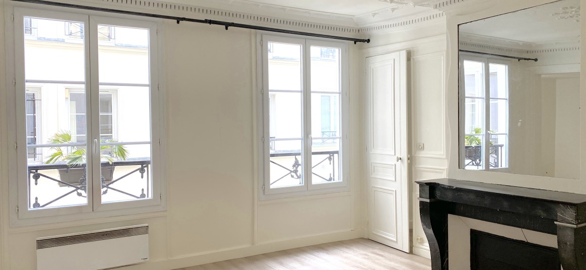 VIDE – 2 chambres – 85 m2 – Paris 9ème – Square Montholon – 3ème  étage avec ascenseur – Loyer charges comprises : 2.441 euros