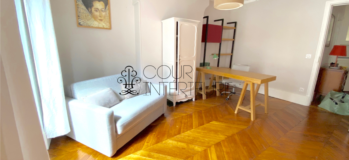MEUBLÉ – 2 ch + bureau – 90 m2 – Paris 17ème – Rue Labie – 4e étage ascenseur – Metro : Ternes – Argentine – Loyer cc : 2.710 euros cc