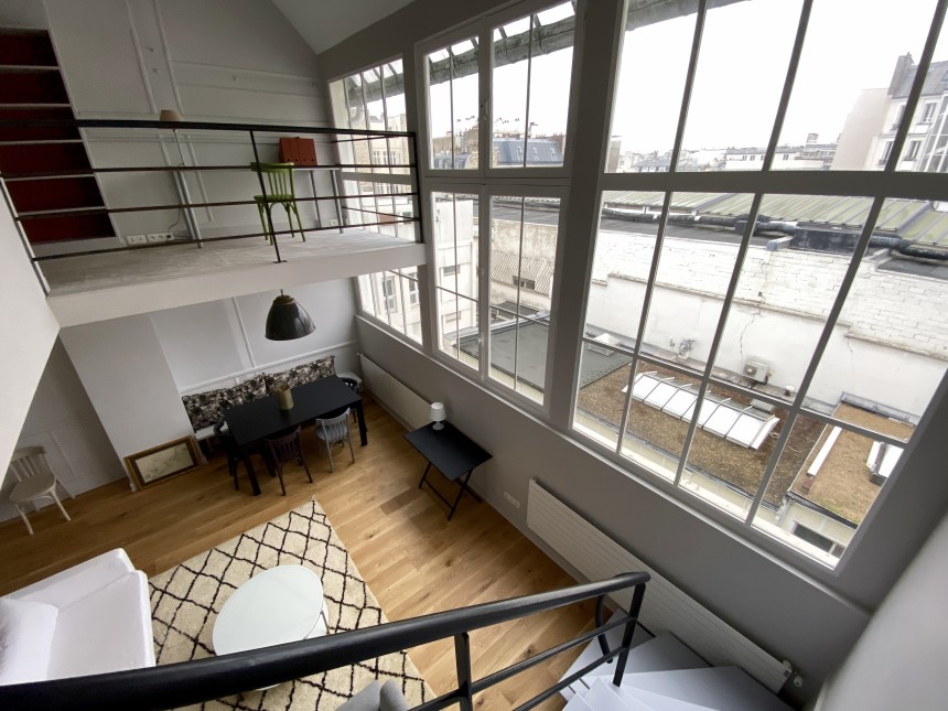 MEUBLÉ- Atelier d’artiste 2 chambres + bureau – 80 m2 – Paris 16ème – Rue Lauriston – Métro : Etoile – 4ème et dernier étage ascenseur – Loyer charges comprises : 3.000 euros