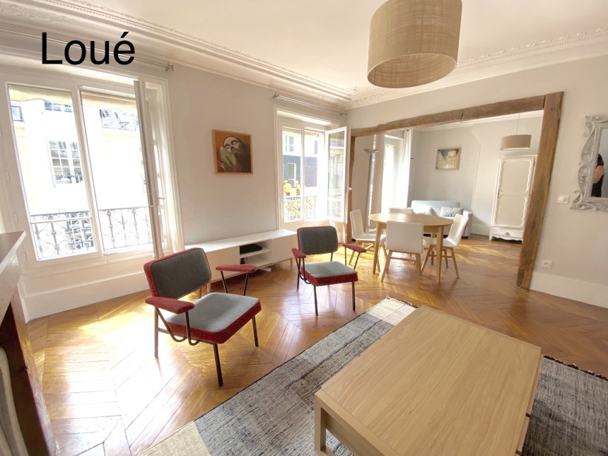 MEUBLÉ – 2 ch + bureau – 90 m2 – Paris 17ème – Rue Labie – 4e étage ascenseur – Metro : Ternes – Argentine – Loyer cc : 2.710 euros cc