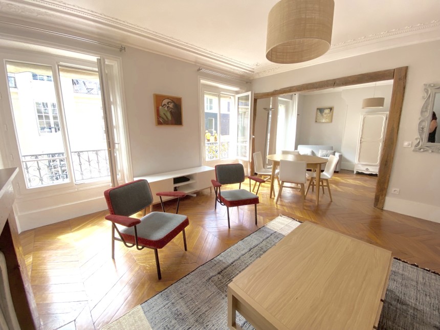 MEUBLÉ – 2 ch + bureau – 90 m2 – Paris 17ème – Rue Labie – 4e étage ascenseur – Metro : Ternes – Argentine – Loyer cc : 2.710 euros cc