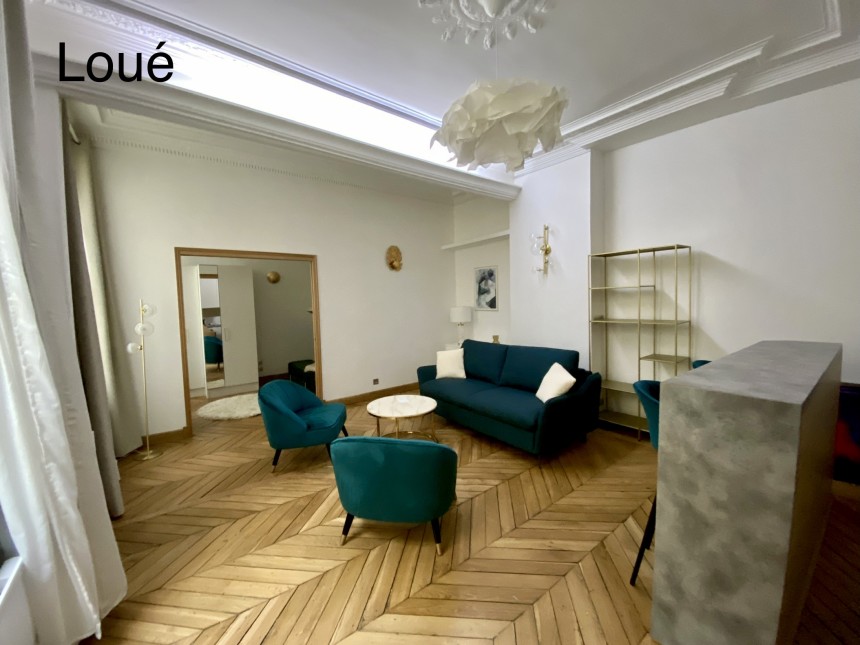 MEUBLÉ – 1ch – Paris 9ème – 47 m2 – Rue de la Grange Batelière – Richelieu Drouot – 3ème étage ascenseur – Loyer cc : 2.200 €