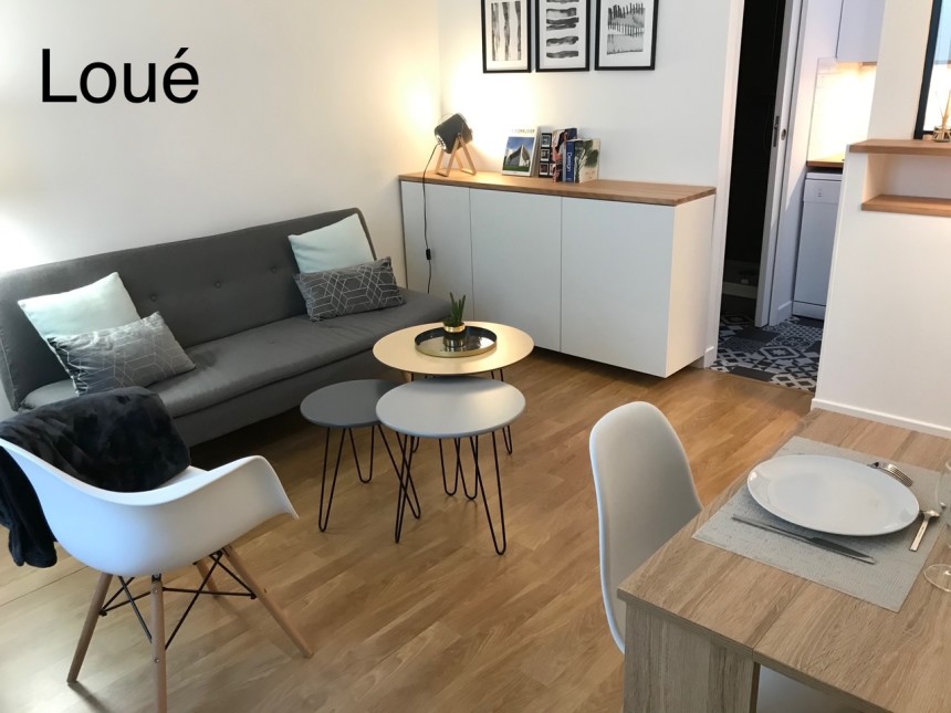 Meublé – 1 ch – Paris 17e – 30 m2 – Rue Pierre Demours – 1er étage sans ascenseur sur cour – Loyer cc : 1.300 € cc (Internet inclus)