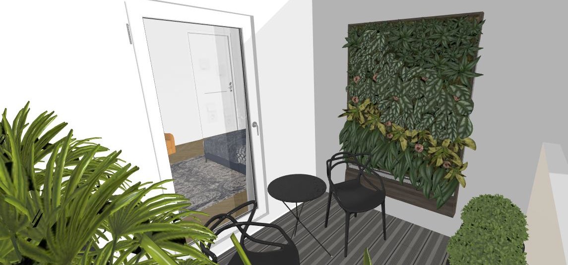 MEUBLÉ – 1 chambre – 47 m2 + 2 balcons 10 m2 – Paris 15 –  Rue St Charles – 4e avec ascenseur – Loyer cc : 1.880 €