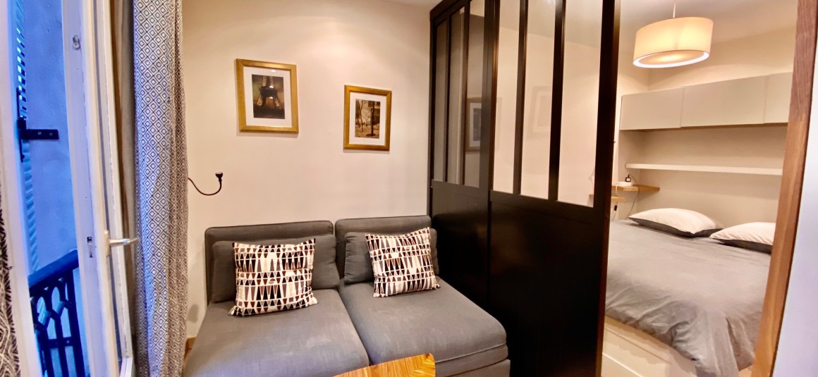 MEUBLÉ – 1 chambre – Paris 3ème – 25 m2 – Rue de Turenne –  3ème  étage sans ascenseur – Loyer : 1.250 € cc