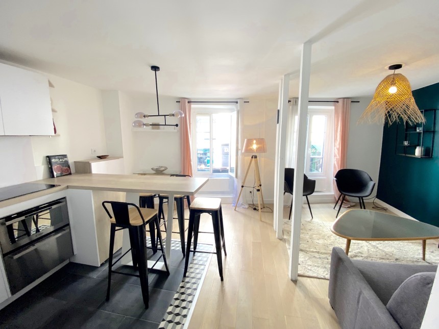 MEUBLÉ – 1 chambre – 37,1 m2 – Paris 17ème – Rue des Acacias – 1er étage sans ascenseur –  Loyer charges comprises : 1.500 €