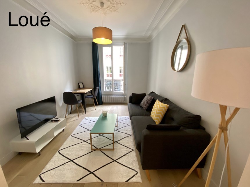 MEUBLÉ – 1 chambre – Paris 17 – Quartier Poncelet – Rue Saussier Leroy – 32 m2 – 1er étage sans ascenseur – Loyer : 1.350 € cc