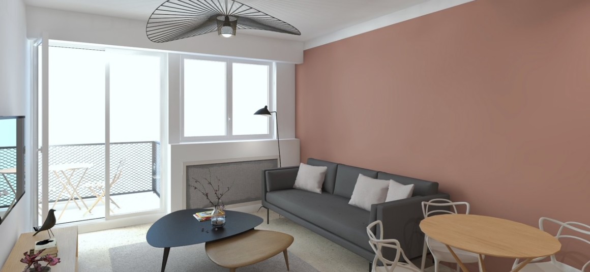 MEUBLÉ – Grand studio / 1 chambre – 32,07 m2 – Avenue Victor Hugo – Paris 16ème – 4e étage ascenseur avec balcon – Loyer cc : 1.400 euros (chauffage eau ch collectif inclus)