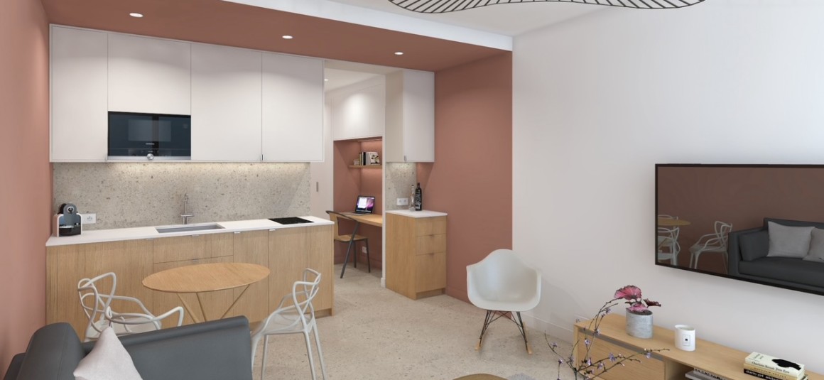 MEUBLÉ – Grand studio / 1 chambre – 32,07 m2 – Avenue Victor Hugo – Paris 16ème – 4e étage ascenseur avec balcon – Loyer cc : 1.400 euros (chauffage eau ch collectif inclus)