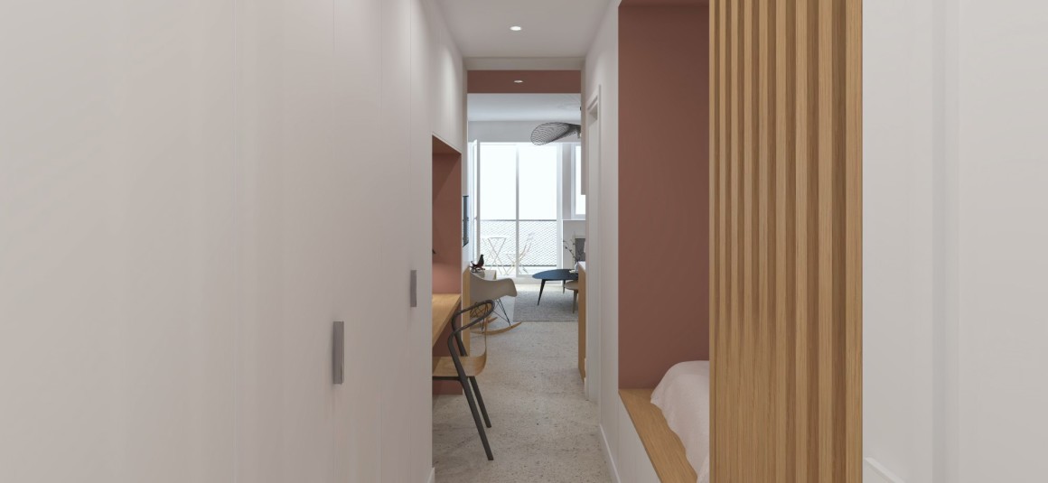 MEUBLÉ – Grand studio / 1 chambre – 32,07 m2 – Avenue Victor Hugo – Paris 16ème – 4e étage ascenseur avec balcon – Loyer cc : 1.400 euros (chauffage eau ch collectif inclus)