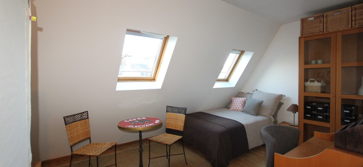 IMG_9882 MEUBLÉ – STUDIO avec grand lit double – Paris 17ème – Rue Gounod – 20 m2 au sol – 6ème étage avec ascenseur – Loyer cc : 1.000 euros Internet inclus